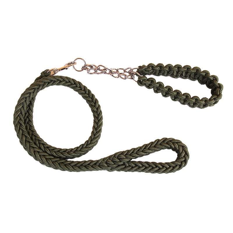 vancityDOG´s - Halsband mit Leine Gepflochten