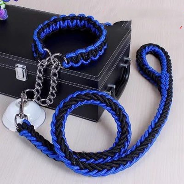 vancityDOG´s - Halsband mit Leine Gepflochten
