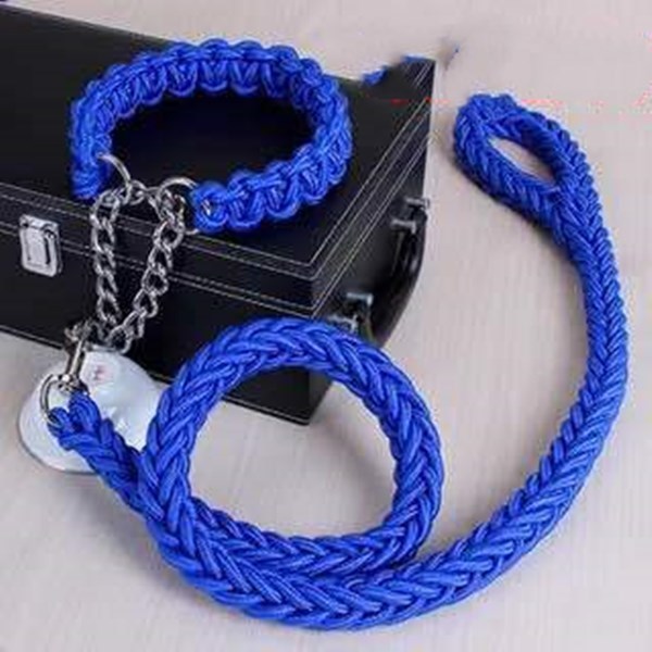 vancityDOG´s - Halsband mit Leine Gepflochten